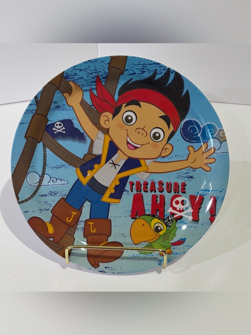 Zak! Jake and the Never Land Pirates Kids Blue Pirate 8” Plate